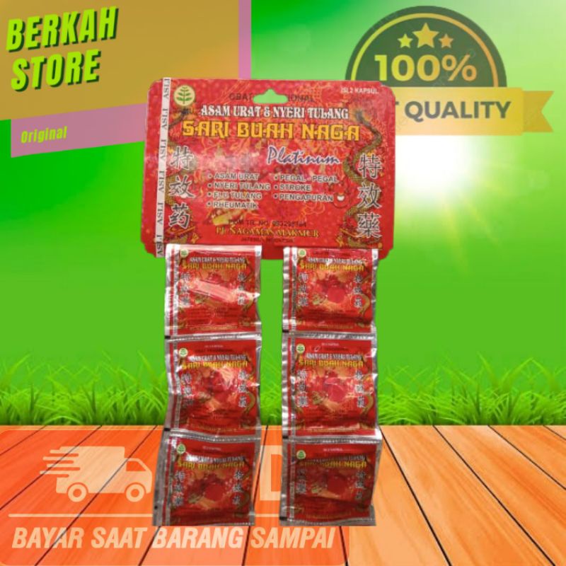 Jual Sari Buah Naga Kapsul Renceng Obat Asam Urat Reumatik Nyeri Tulang Shopee Indonesia