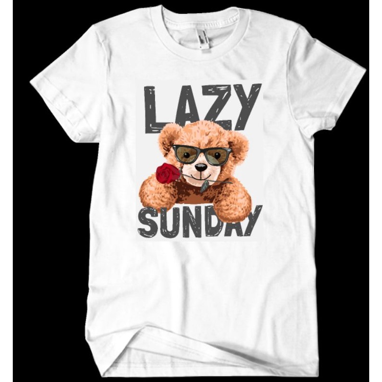 kaos viral lazy sunday