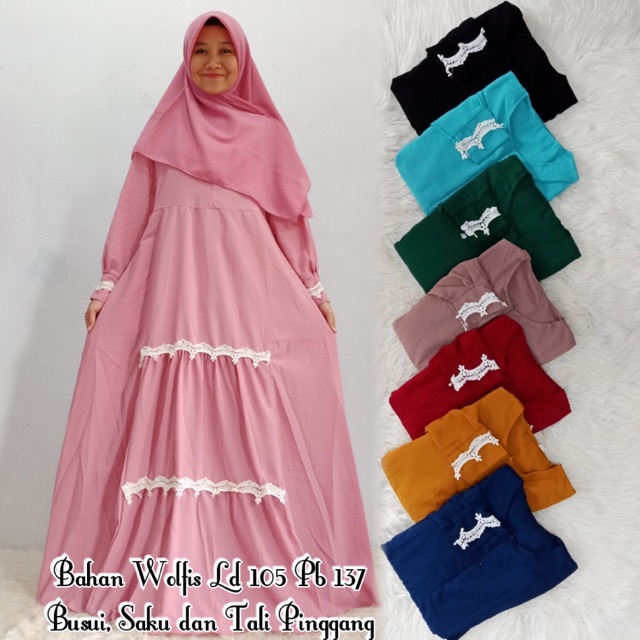 GAMIS RENDA BAHAN WOLFIS PREMIUM
