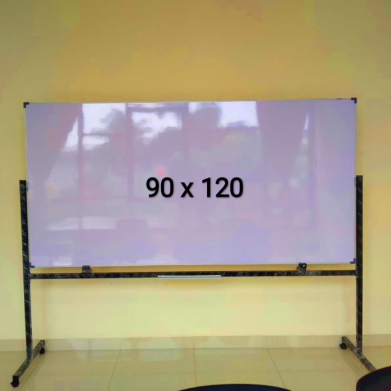 whiteboard papan tulis 90 x 120 cm