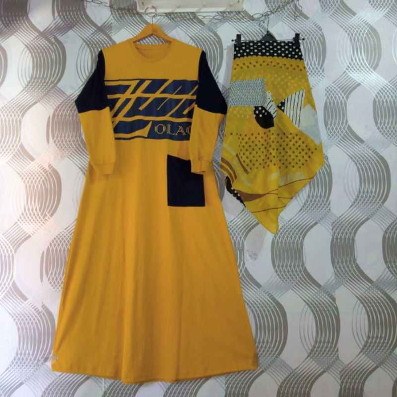 Gamis zolaqu set hijab