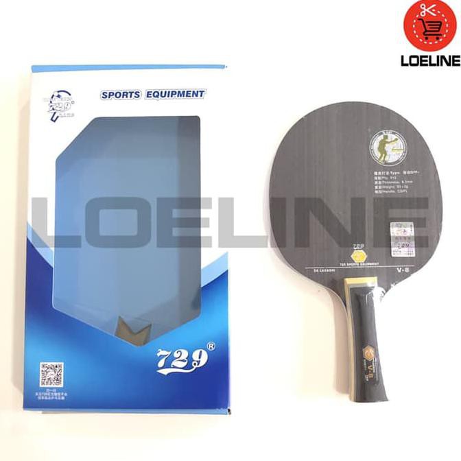 Kualitas Terbaik Kayu Bet Bat Pingpong Hitam Tenis Meja RITC 729 Friendship V-8 Bagus SDWEP