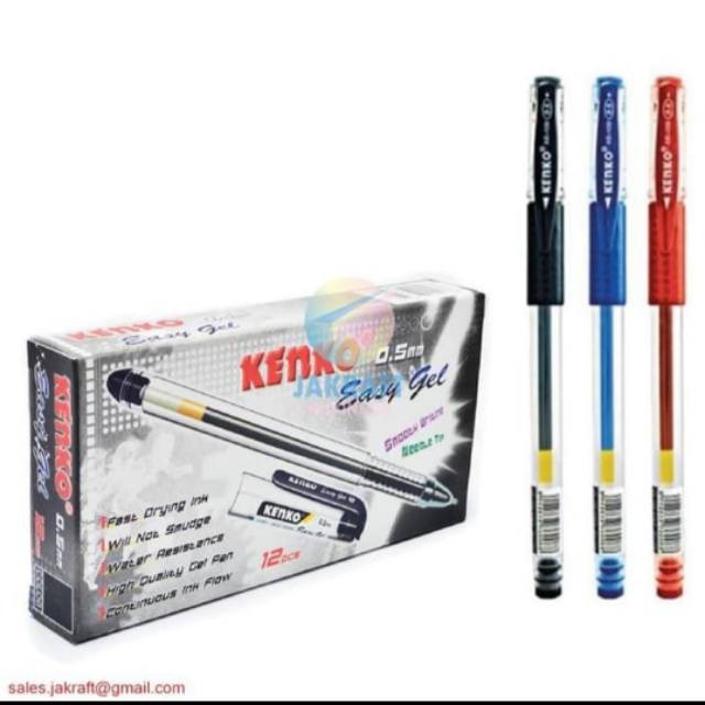 

Kenko Easy Gel Pen Kenko 0.5mm Isi 12PCS