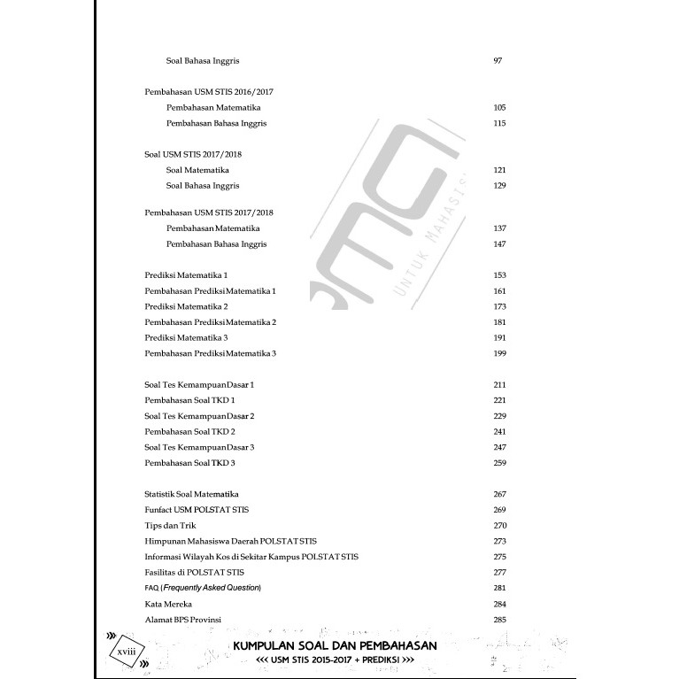 Buku Ujian Saringan Masuk Polstat Stis 2021 Busm 2021 Kopma Stis Shopee Indonesia