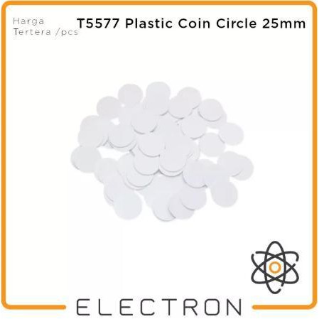 T5577 Koin Bulat RFID 125kHz Proximity Rewritable Coin Copy Clone Tag