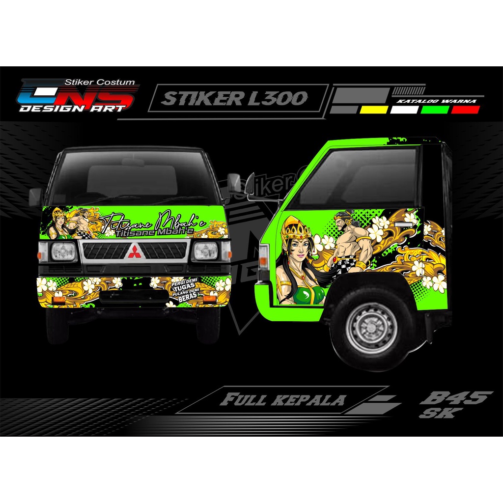 stiker l300 stiker decal l300 stiker pick up l300 stiker full l300 stiker decal full kepala l300