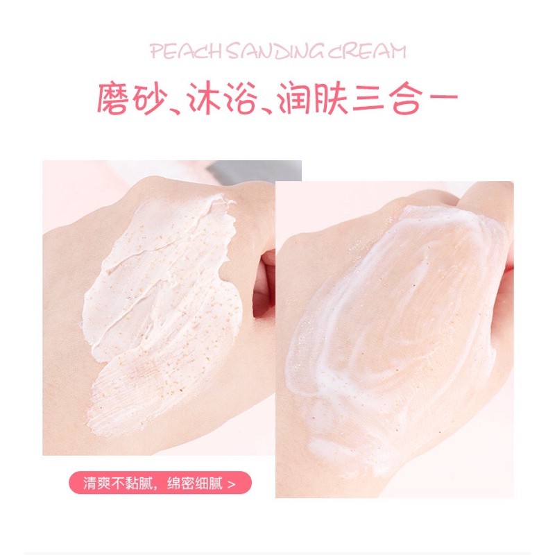 PEACH CLEAR BODY SCRUB NIACINAMIDE ICE CREAM 200 ML
