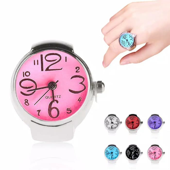 Jam Jari Jam Cincin Finger Ring Watch Fashion Wanita Cewek Perempuan Quartz