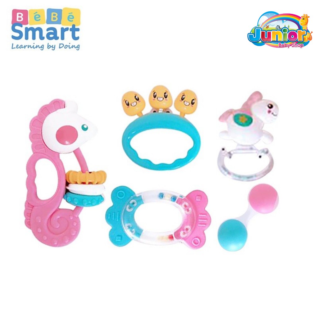 Bebe Smart 5pcs Rattles &amp; Teethers