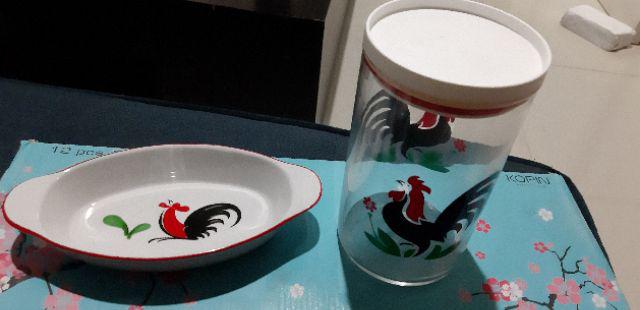 Mangkuk Sup Ayam Jago Seri 2 / Ukuran 13cm / Mangkok Nasi 5 Inch