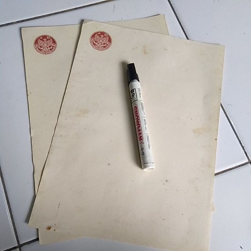 

kertas segel/zegel tahun 1967
