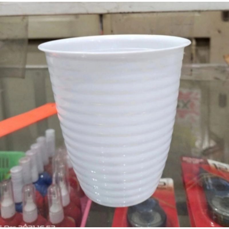 pot madu tawon tirus 10 putih, pot tirus tinggi