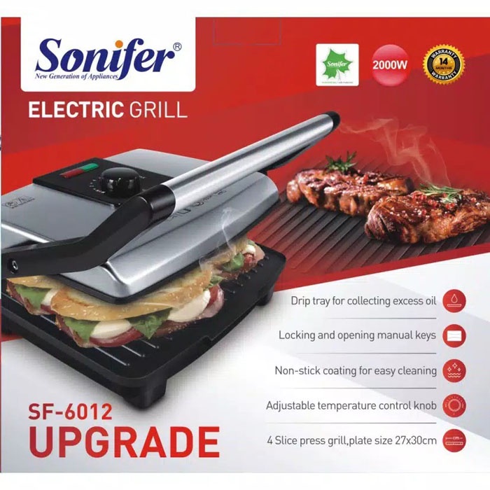 Sonifer Electric Grill Pemanggang Elektrik SF-6012 SF6012