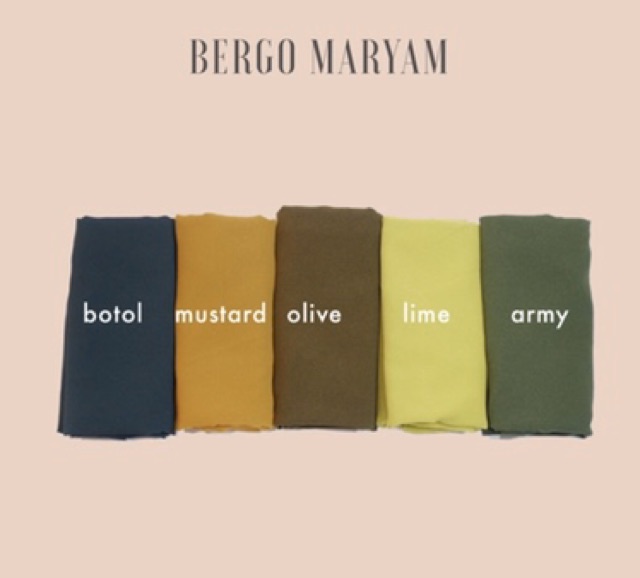 bergo khimar diamond