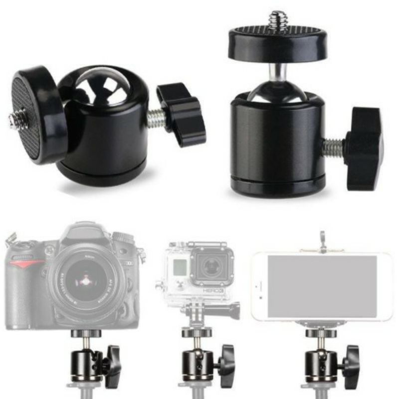 Mini Ball Head Tripod - Bahan Besi