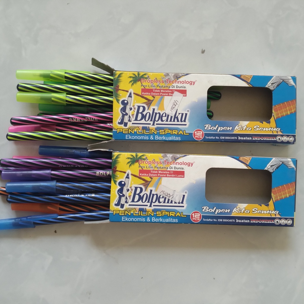 

BOLPEN/PULPEN LILIN SPIRAL EKONOMIS & BERKUALITAS