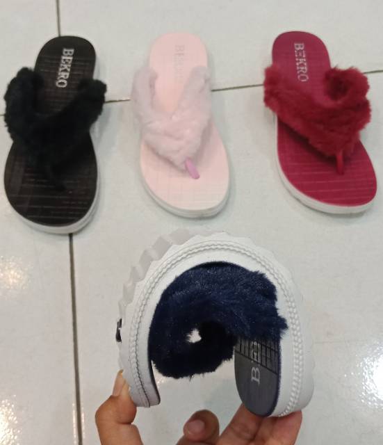 Sandal Jepit Bulu Cute