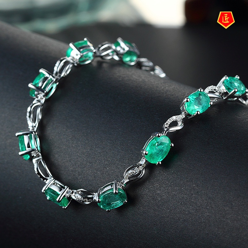 [Ready Stock]Elegant Creative Emerald Bracelet