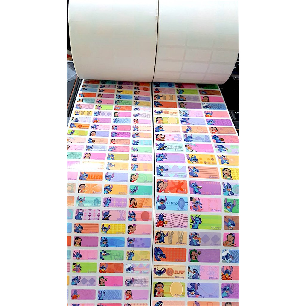 

Label Nama Anti Air Sticker Waterproof Premium Lilo & Stitch Ori
