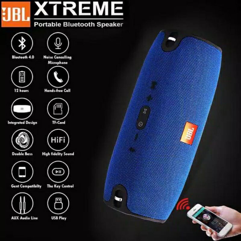 Speaker Bluetooth Jbl Xtreme 22Cm Ukuran Besar Extra Full Bass