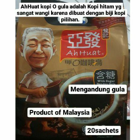 

TERBARU KOPI HITAM AHHUAT AH HUAT AHUAT BLACK COFFEE KOPI O GULA MALAYSIA