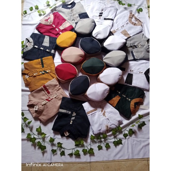 Koko Kurta Anak umur 0-6 tahun bahan Toyobo