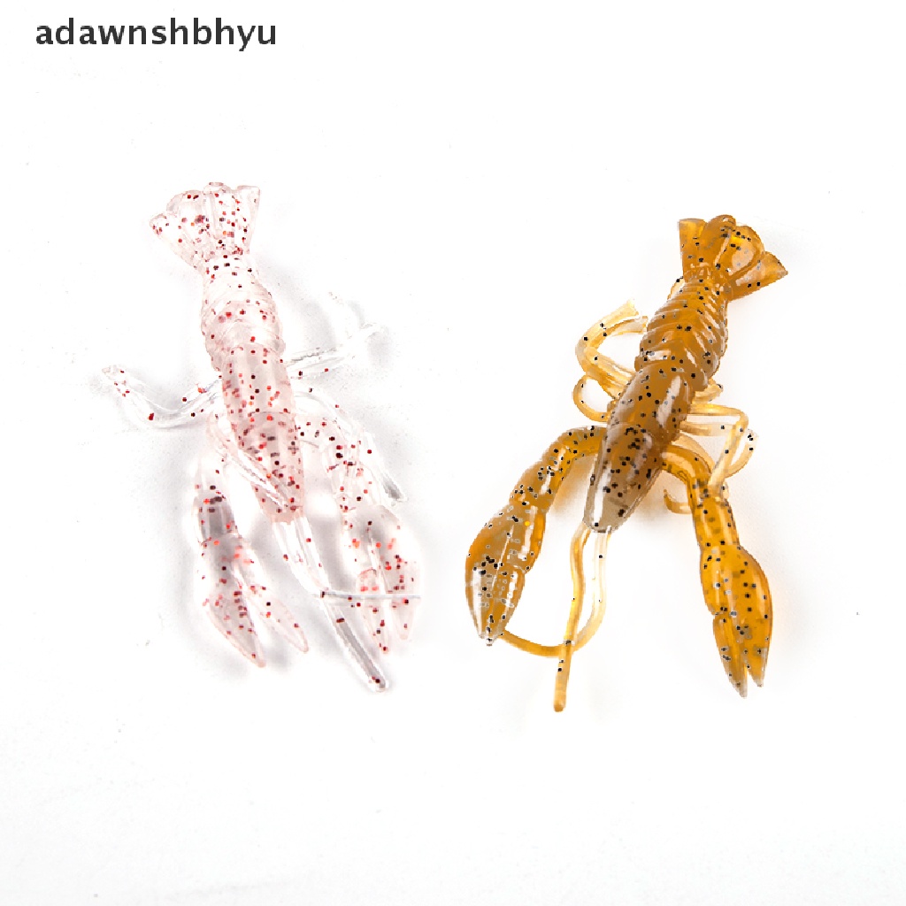 Adawnshbhyu 5Pc 5.5cm /1.5g Artifisial Palu Udang Silika Gel Lembut Bionic Umpan Pancing Umpan