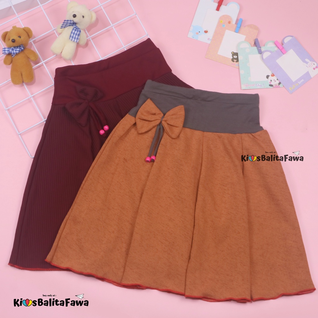 [POLOS] Rok Pita Bianca uk 8-10 Tahun / Skirt Anak Perempuan Cewek Skirt Pendek Polos Import Motif