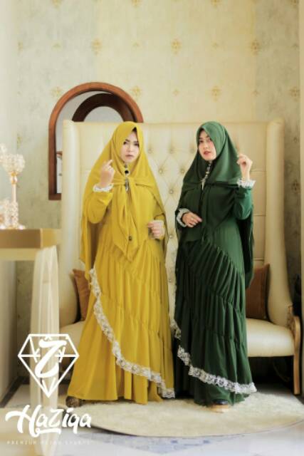 Haziqa series CASANDRA Premium set syari terbaru cantik murah