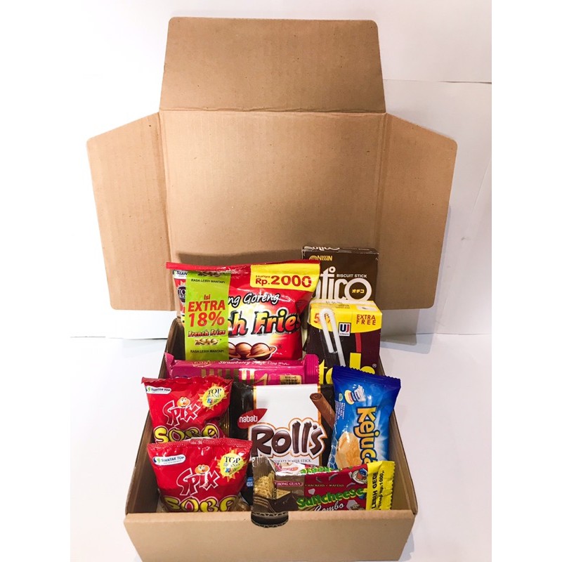 

SNACK BOX HADIAH UNTUK WISUDA, SIDANG, ULANG TAHUN, ANNIVERSARY