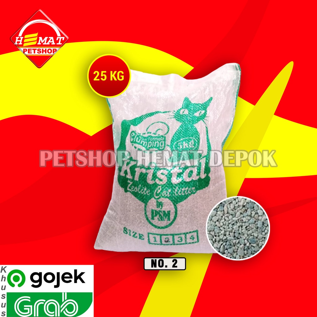 [GOSEND] Pasir Zeolite 25 Kg Kucing cat sand 25kg murah