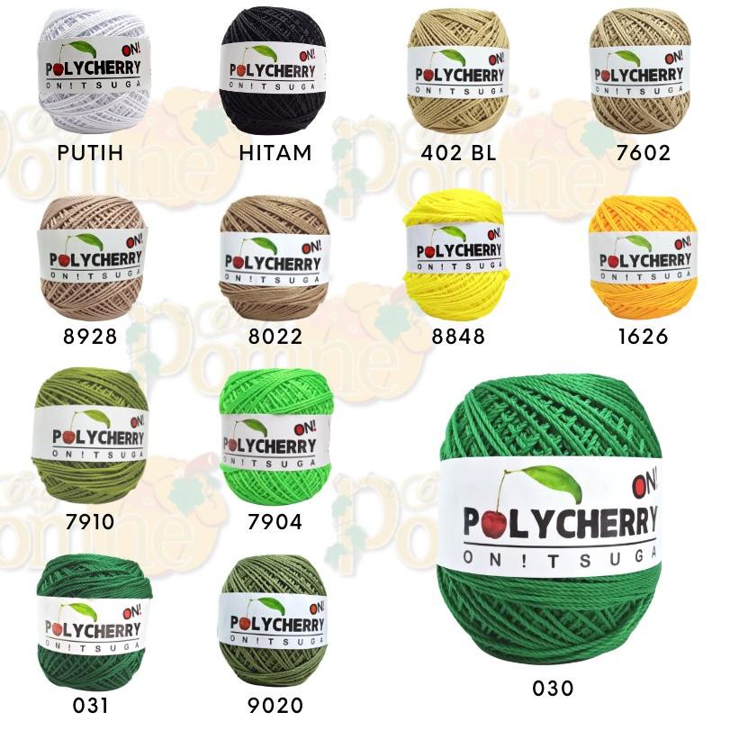 ℮ GROSIR POLYCHERRY - Benang Rajut Onitsuga Poly Cherry HARGA 1 PAK WARNA YANG SAMA polycherry ♢