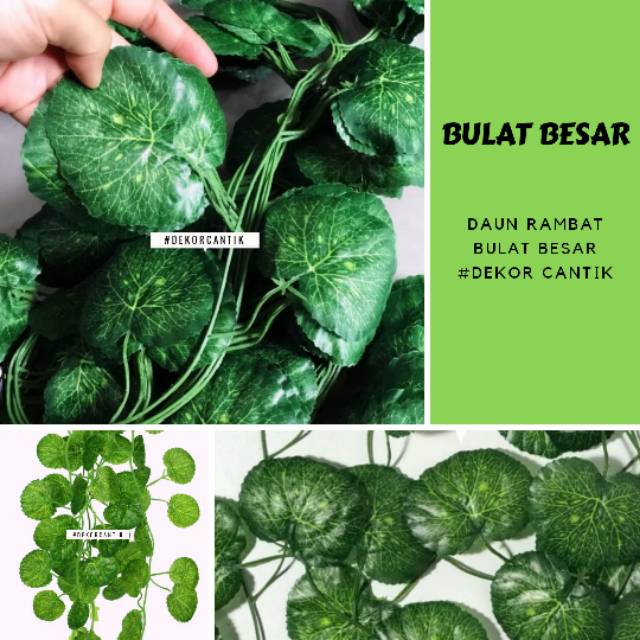 DR04 Daun Rambat Mangkok / Daun Rambat Plastik / Daun Rambat / Daun Plastik Dekorasi / Artificial