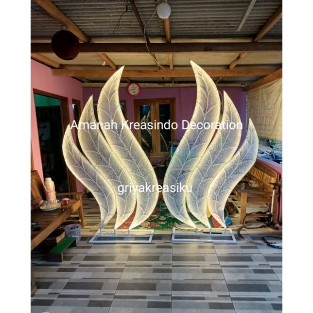 Jual DEKORASI LAMPU HIAS MODEL DAUN ATAU STANDING LAMPU KIPAS | Shopee