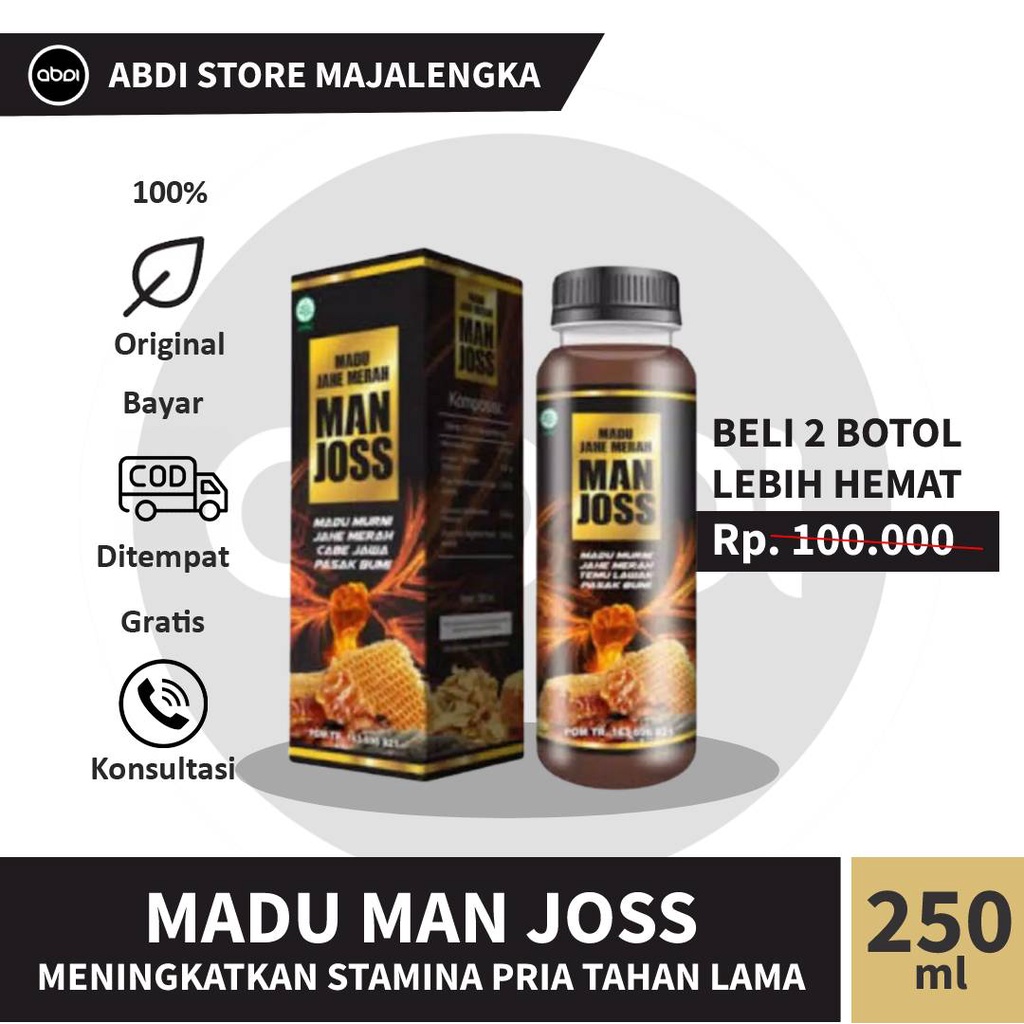 Madu Stamina Pria Dewasa Kuat Lelaki Tahan Lama Man Joss 250 ml