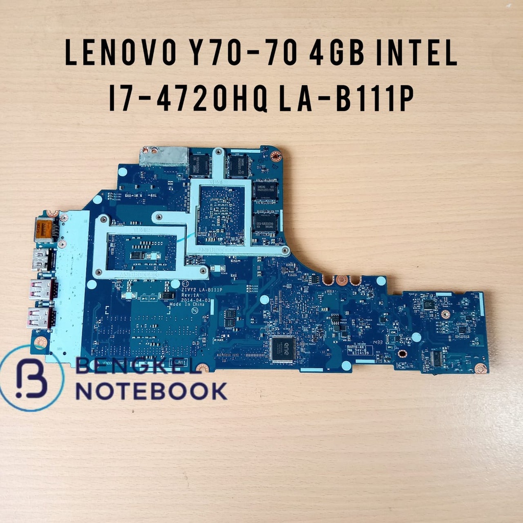 Motherboard Lenovo Y70-70 4GB Intel i7-4720HQ 2.6GHz SR1Q8 LA-B111P ZIVY2 Haswell