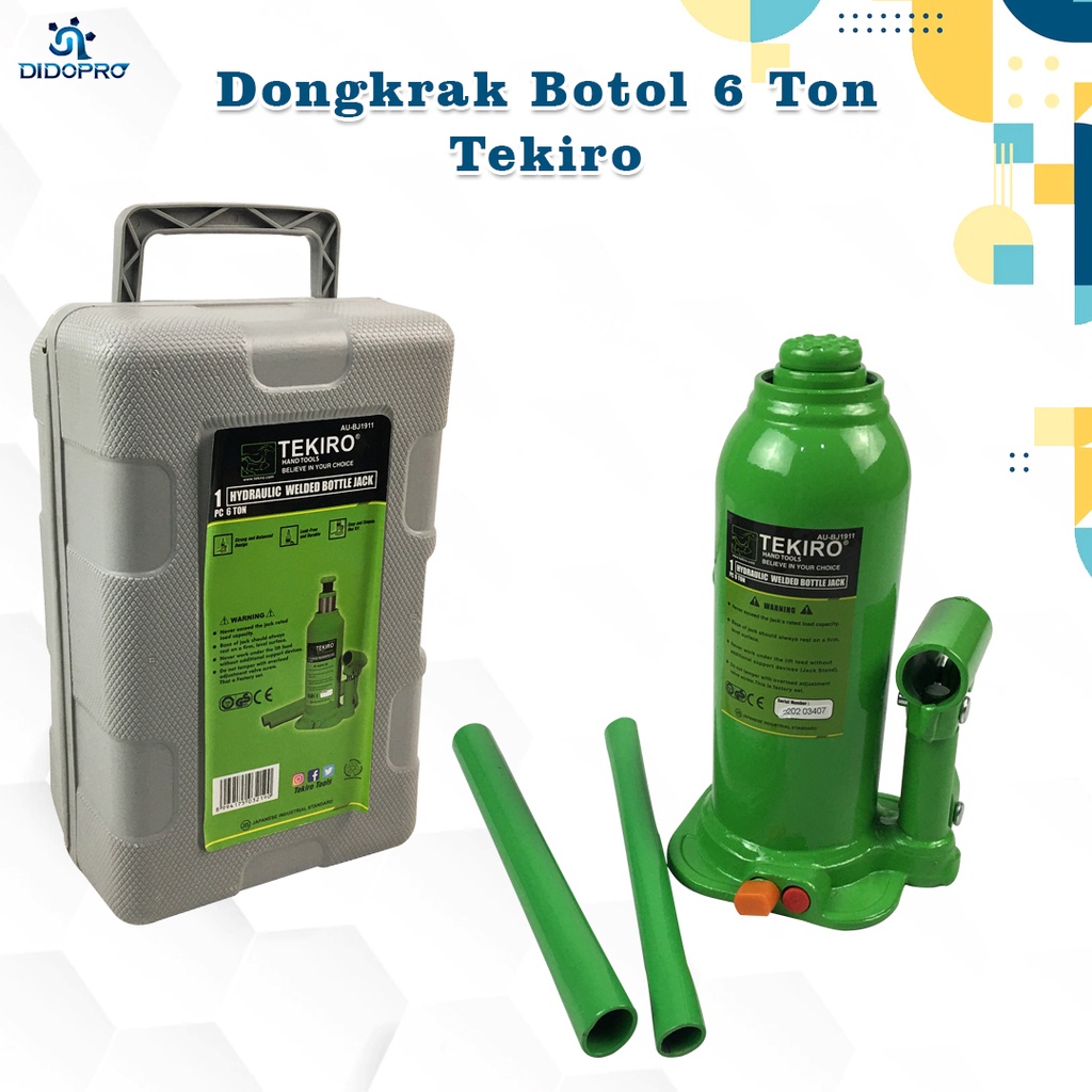 TEKIRO DONGKRAK BOTOL 6 TON / DONGKRAK BOTOL / TOOLS - ALAT PERKAKAS