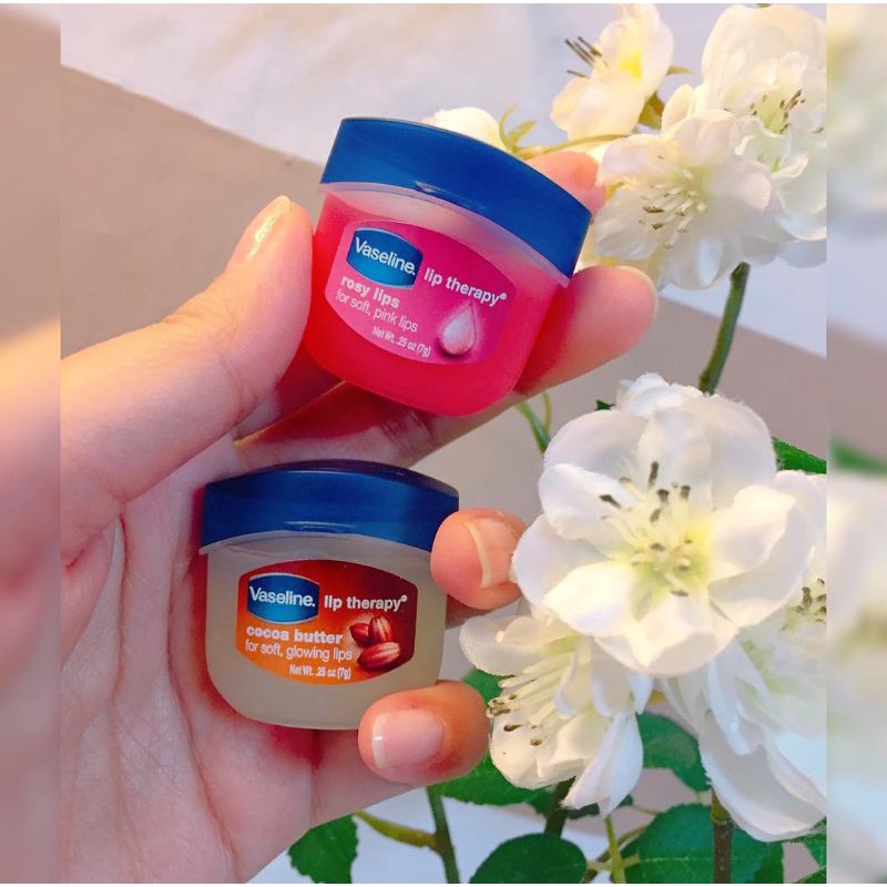 [ORIGINAL] Vaseline Cream Pelembab Bibir Rosy Lip Therapy Cream Pelembab Merawat Bibir