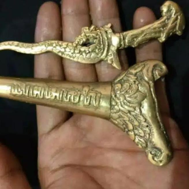 ☛ keris naga Sosro Kuningan mini luk5 untuk koleksi dll. ☃
