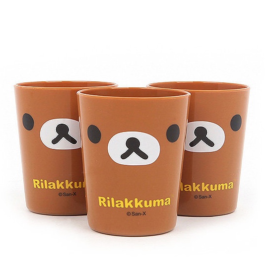 Rilakkuma Mini Cup/gelas plastik(harga yang tertera untuk 3 cup)
