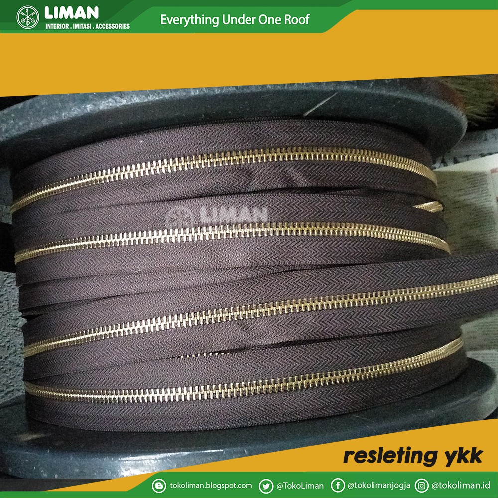 Resleting YKK Brass