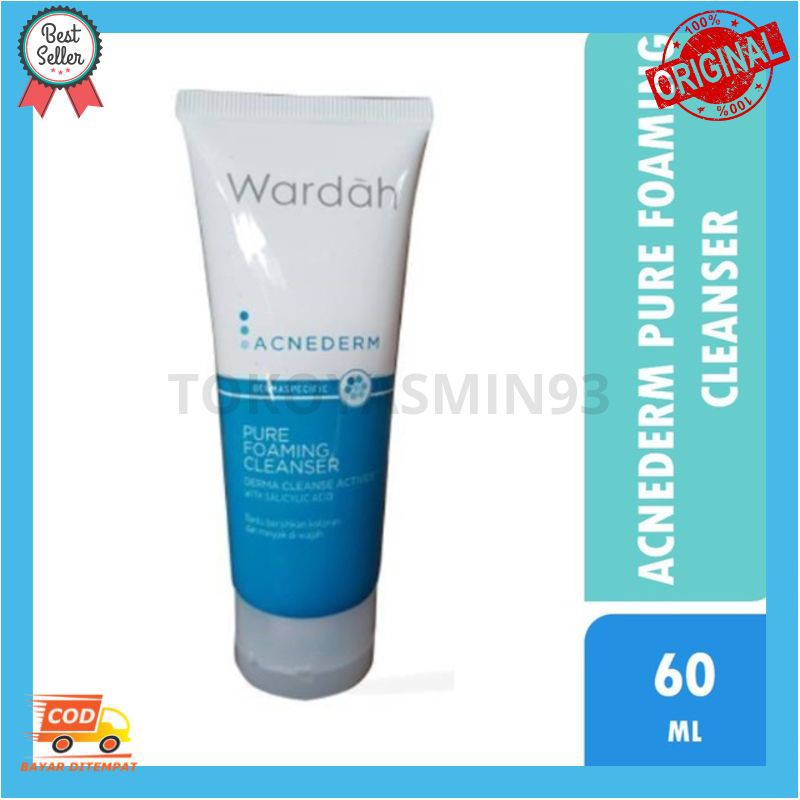 Wardah Acnederm Pure Foaming Cleanser 60 ml Murah