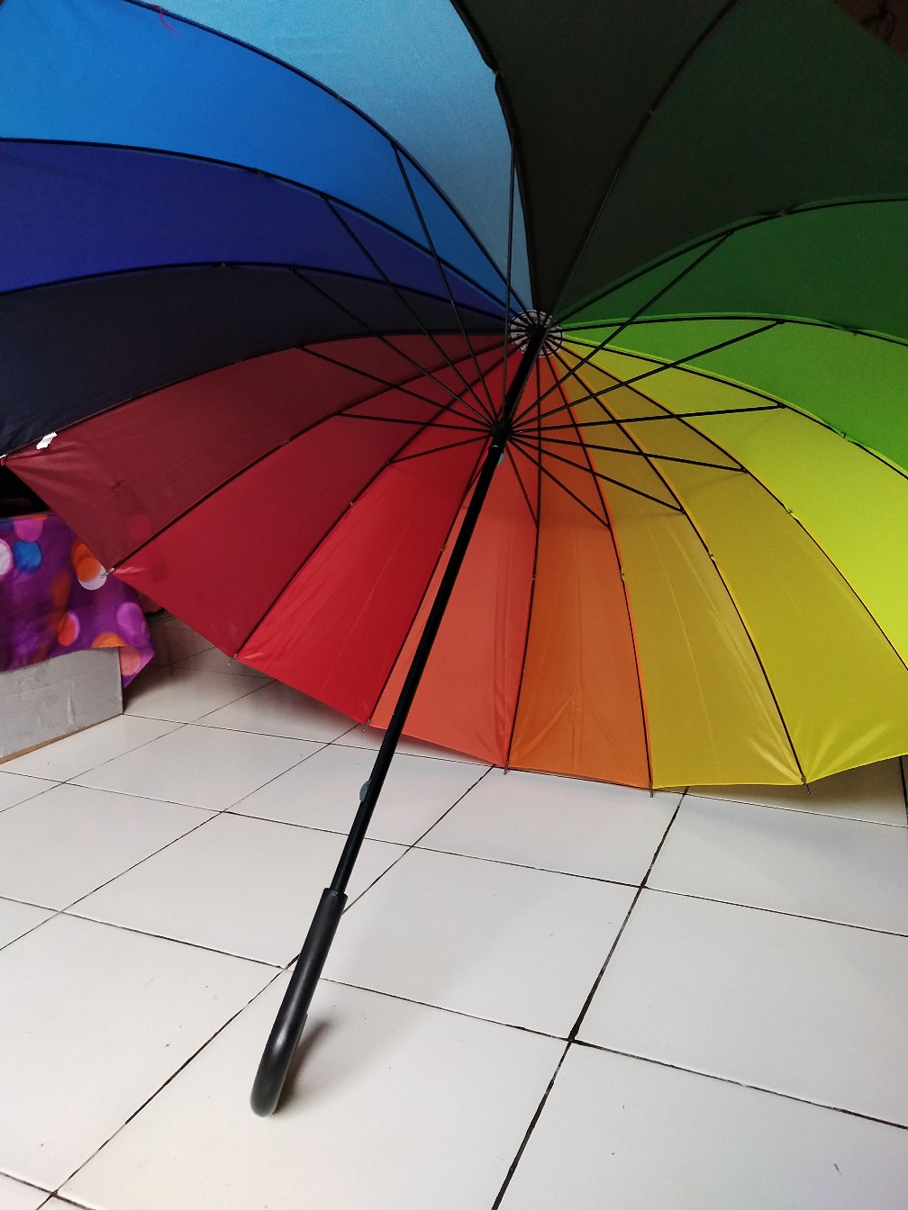 Payung Golf Pelangi Rainbow Jumbo Umbrella