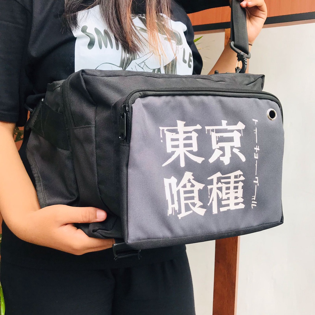 Slingbag Amplify Kaneki Tokyo Ghoul Grey