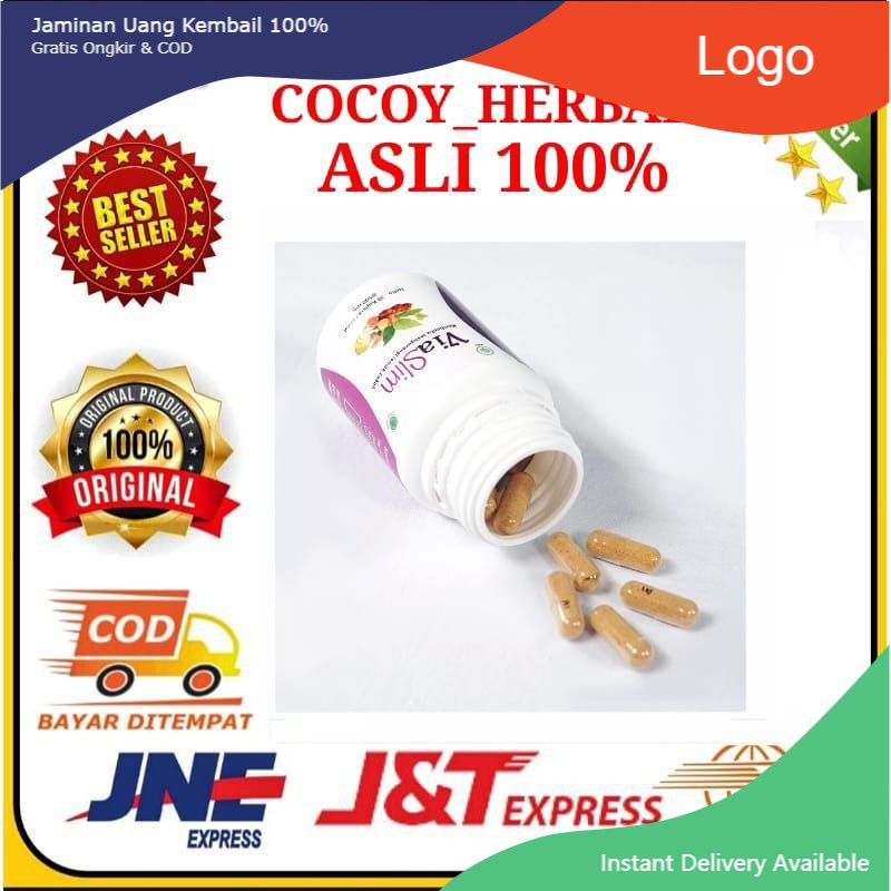 ( Terlaris ) ViaSlim Via Slim Asli Obat Pelangsing Penurun Berat Badan Alami/Herbal