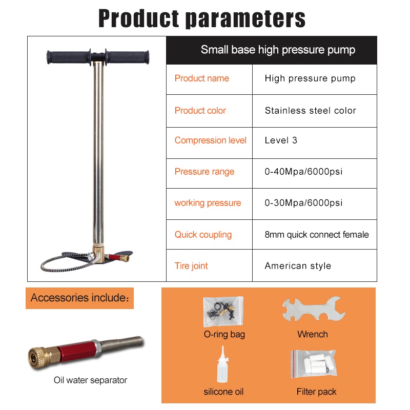 POMPA PCP BARRACUDA MURAH 4500 PSI STAINLESS STEEL BONUS