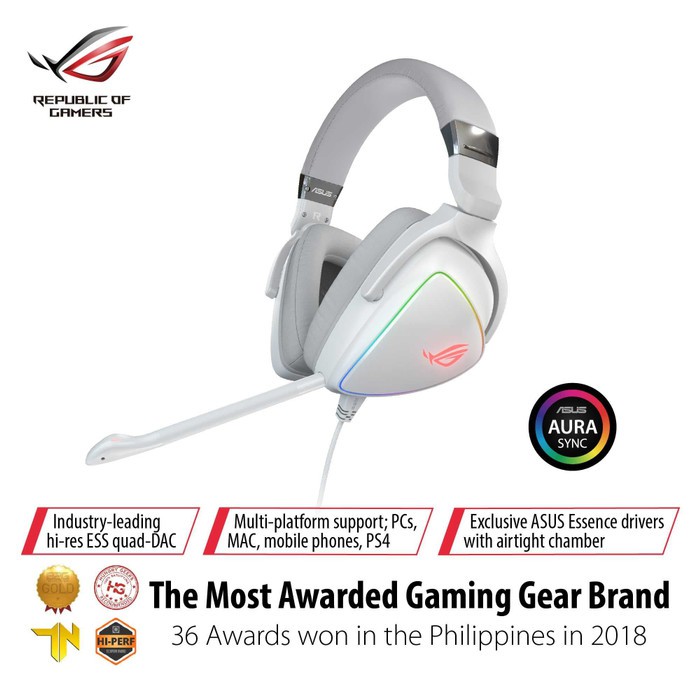 ASUS ROG Delta RGB Hi-Res ESS Quad DAC - Gaming Headset