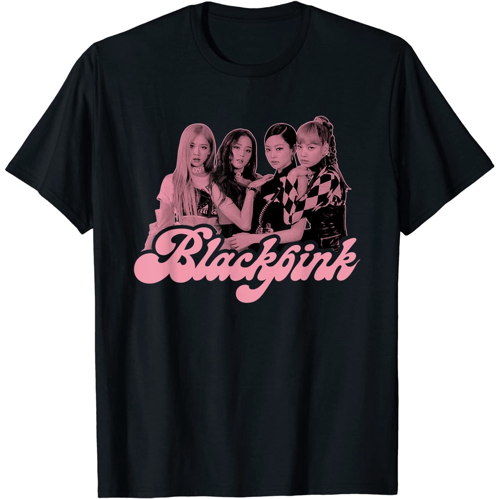 Baju Dewasa BLACKPINK Official Pink Photo T-Shirt