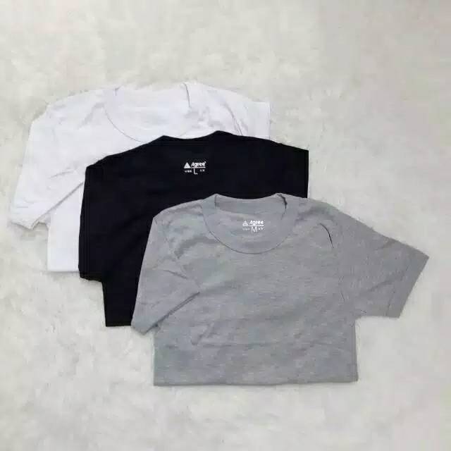 kaos oblong pria agree 006 / uk M L XL