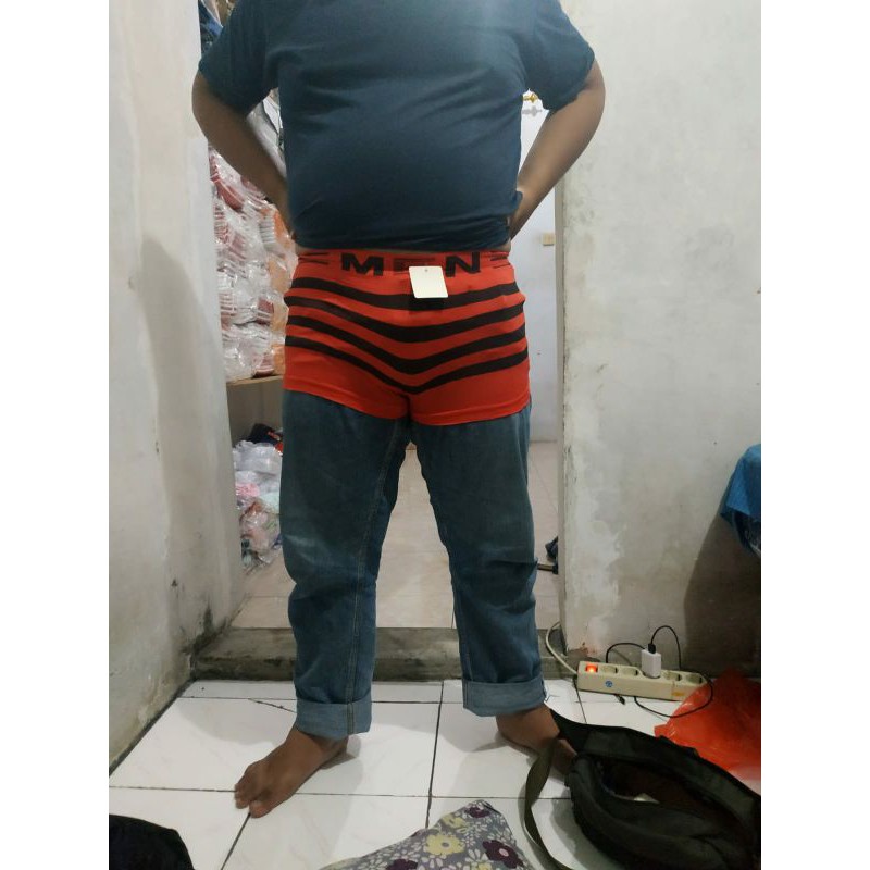 Celana Dalam Cd Boxer Pria Cowok Cowo Laki Dewasa Remaja Men Elastis Murah Ukuran Size M L XL SMA